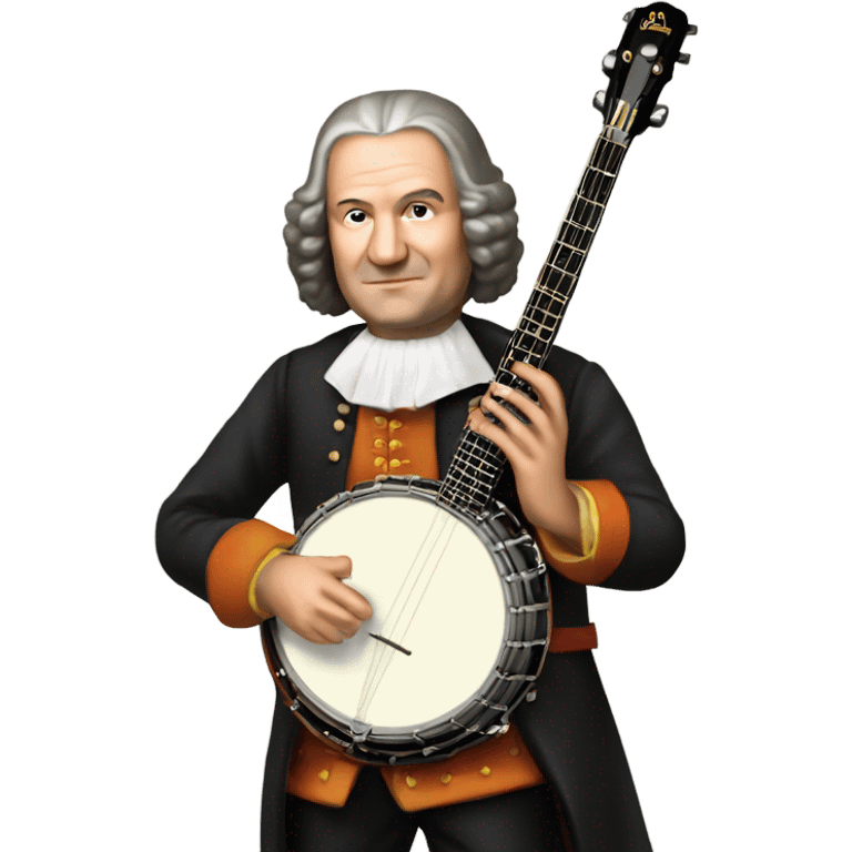 Banjo Johann Sebastian Bach midget banjo emoji