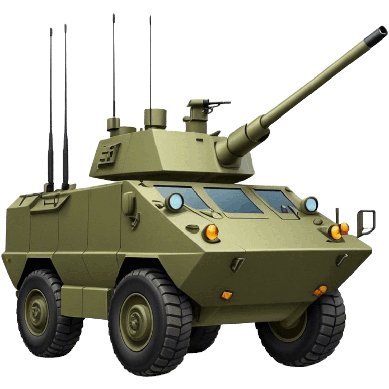 modern military armored vehicle emoji