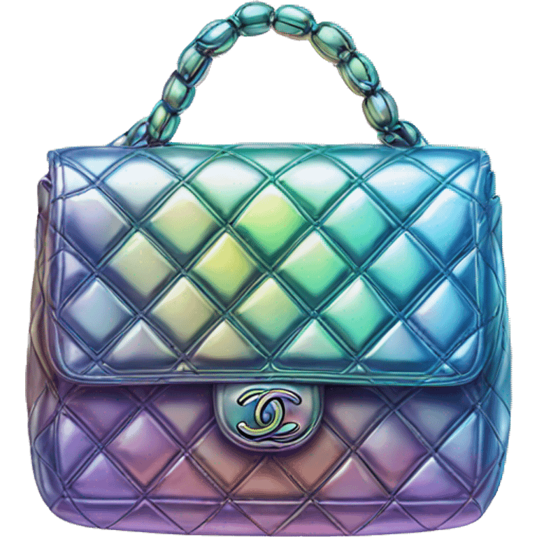 Iridescent Chanel bag emoji