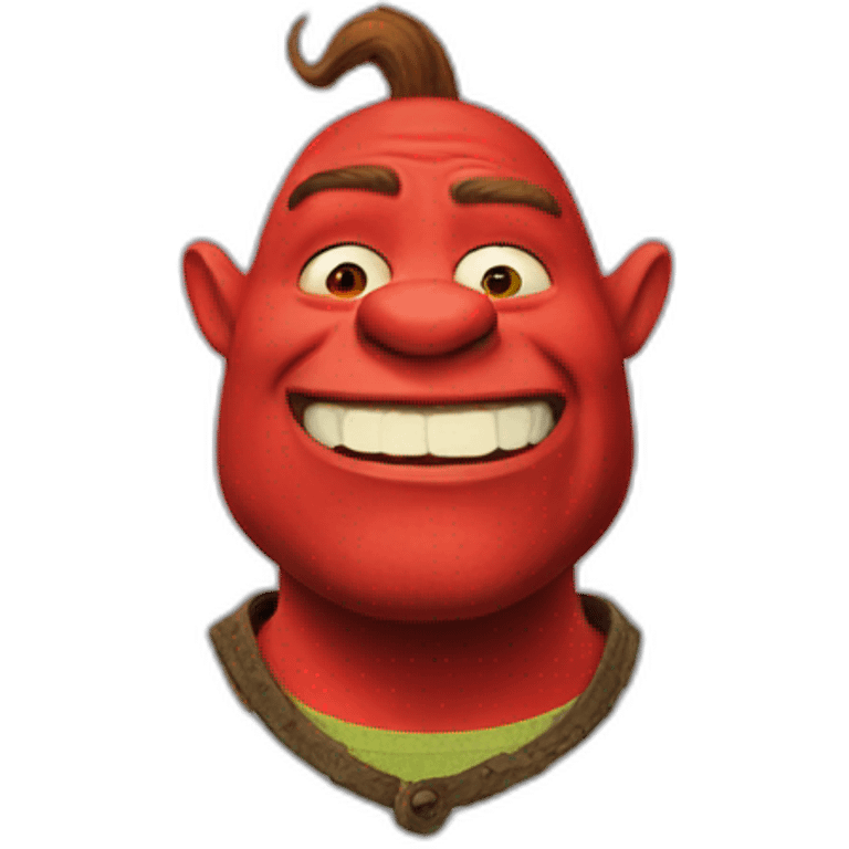 red-shrek emoji