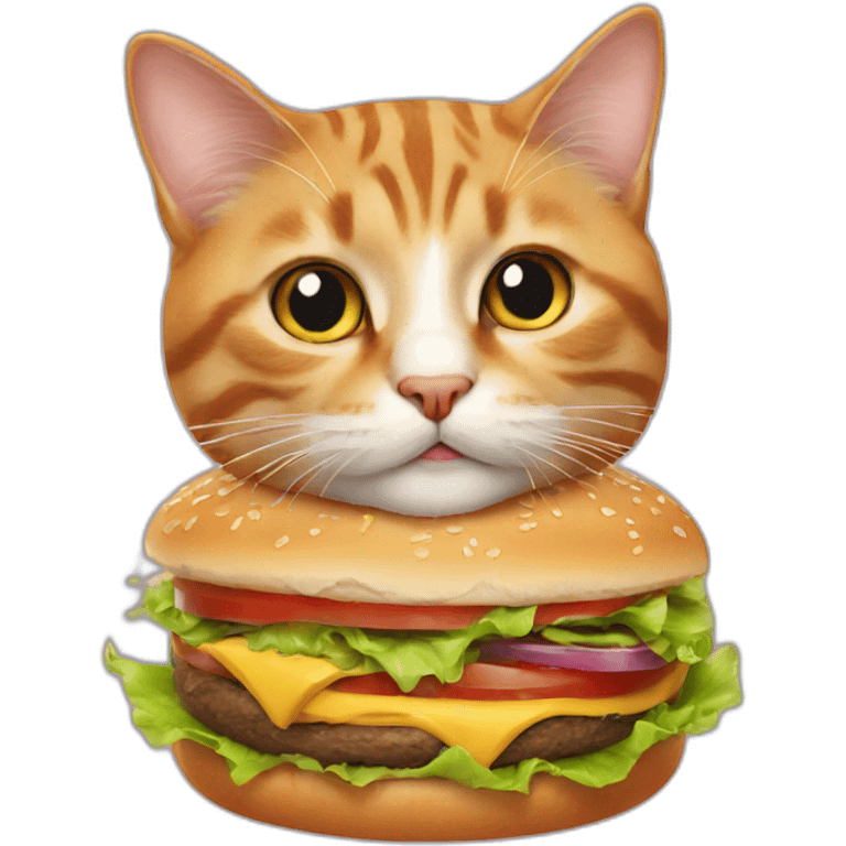 Cat want a burger emoji