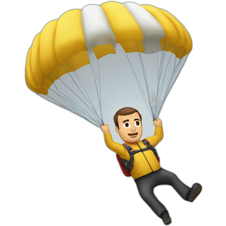 Nikos Aliagas saut en parachute emoji