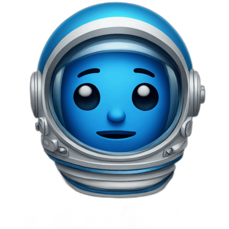 badly drawn blue astronaut emoji