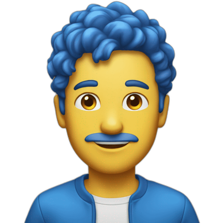 Flamme bleu emoji