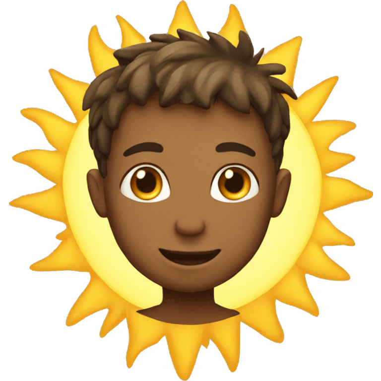 boy and sun emoji