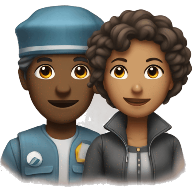 Soldair and a woman emoji