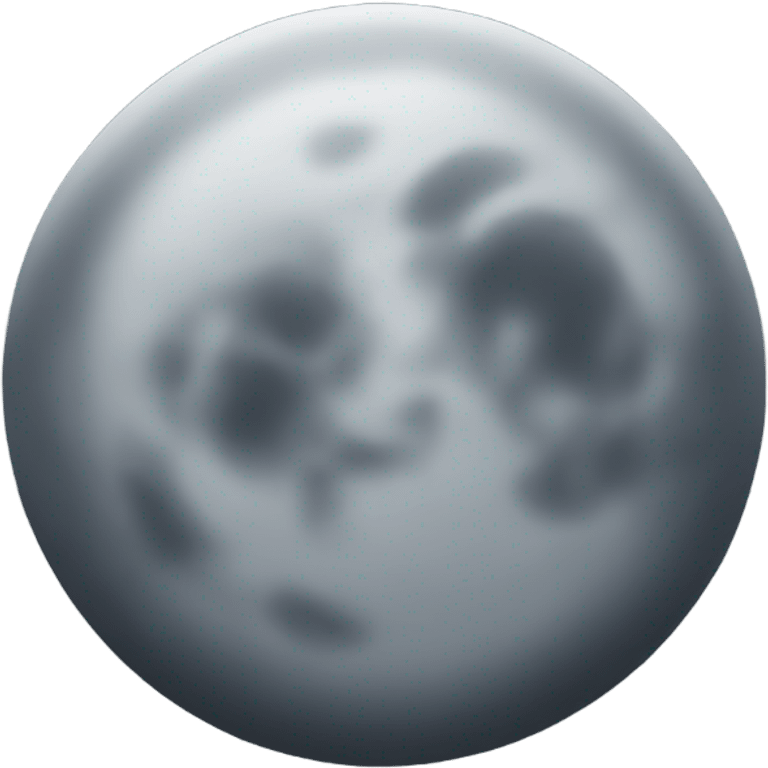 a grey bright moon  emoji