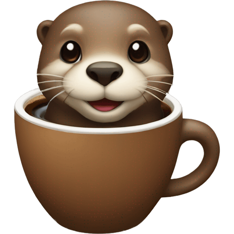 otter coffee emoji