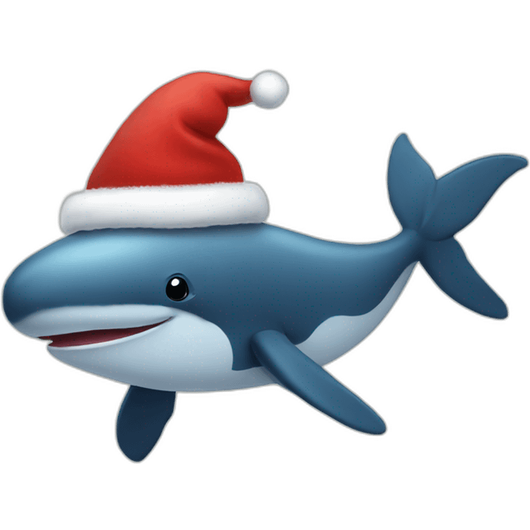 christmas whale emoji