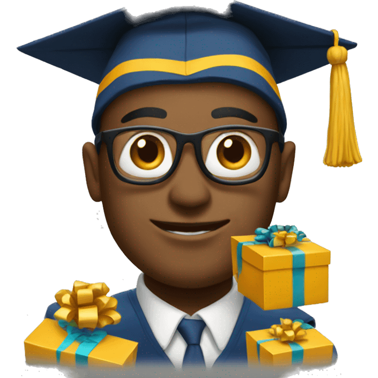 university with gifts  emoji