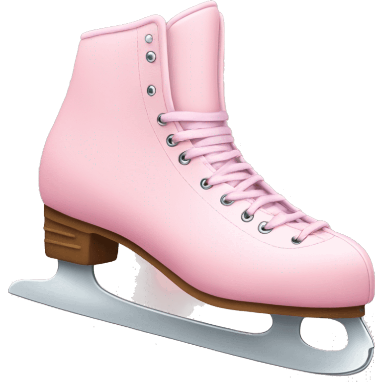 pastel pink ice skates emoji