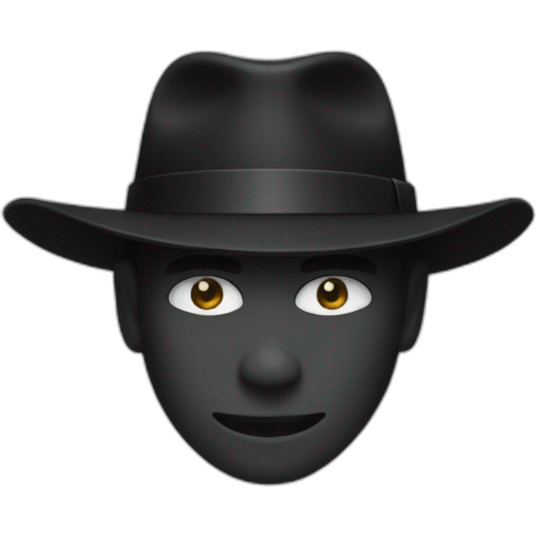 black hat emoji