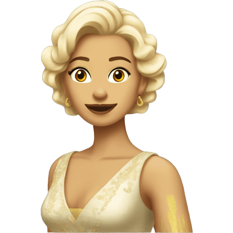 chica pelinegra elegante emoji