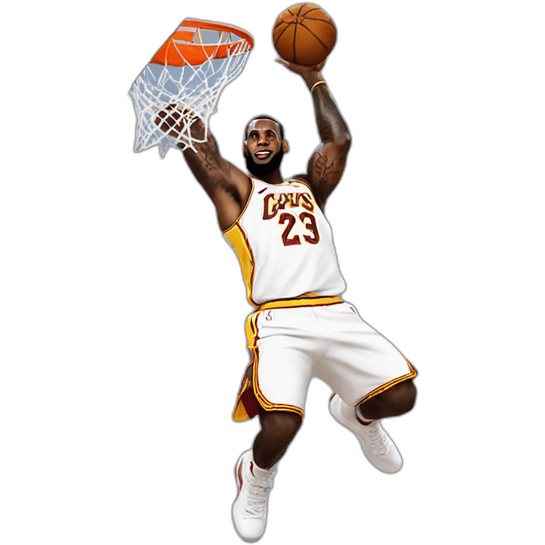 Lebron james dunking emoji