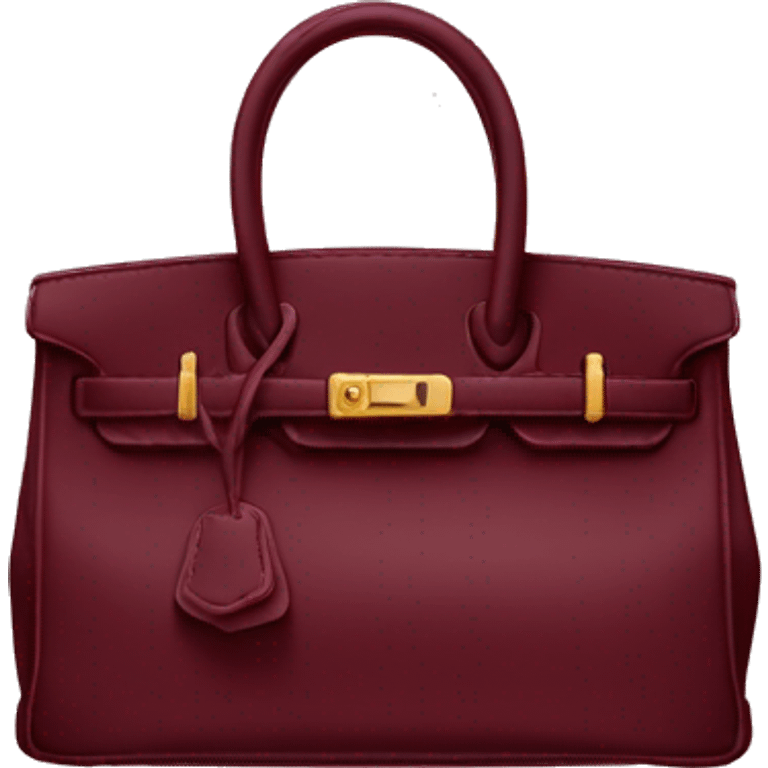 maroon birkin bag emoji