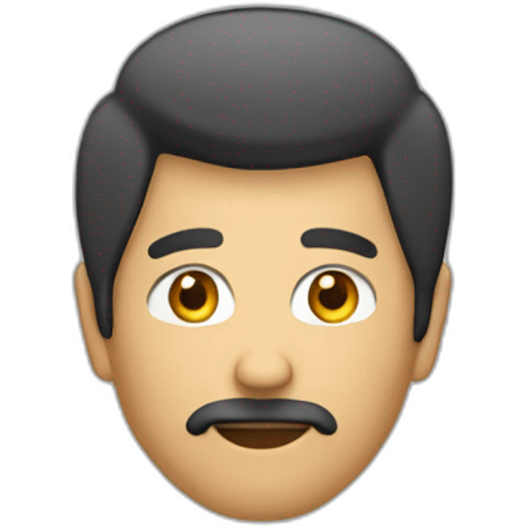 Homme cheveux long en arrière emoji