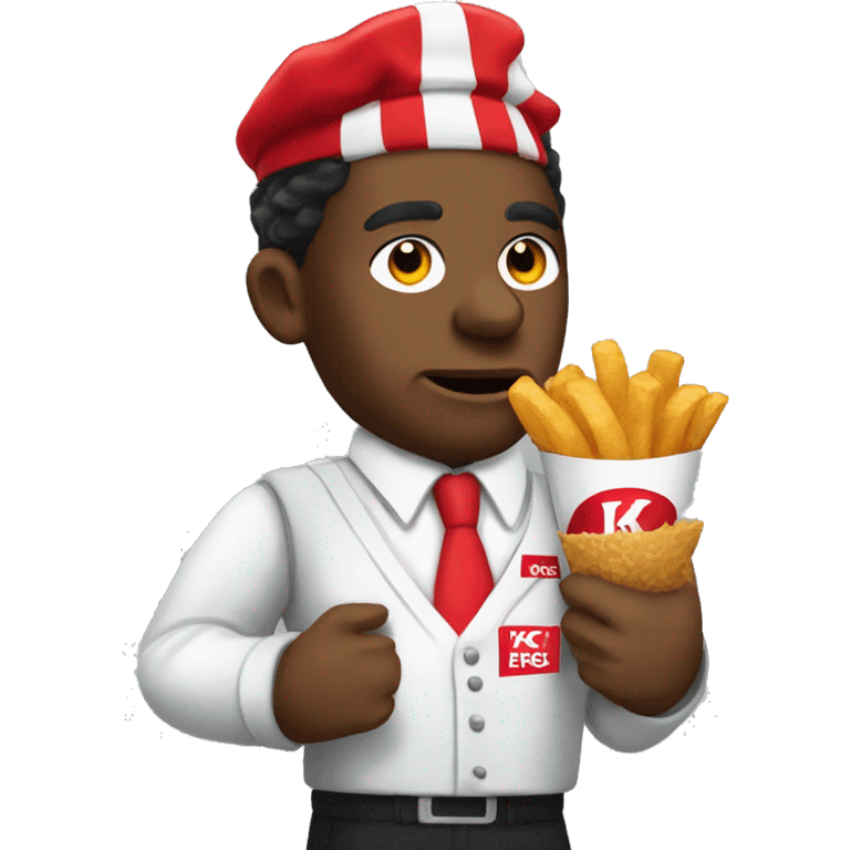 kfc capitalist want desperately for money emoji