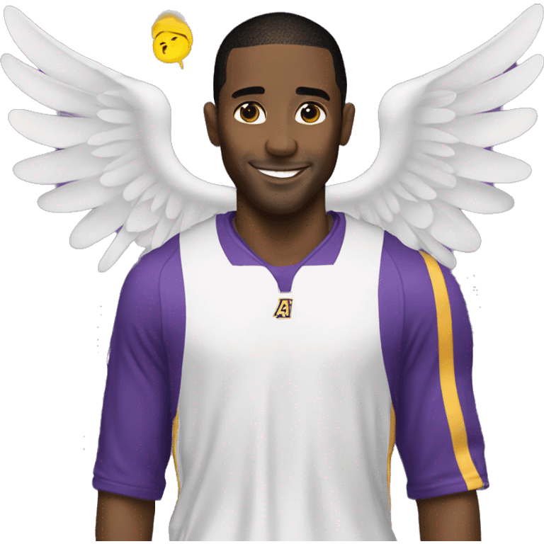 Kobe with angel wings  emoji