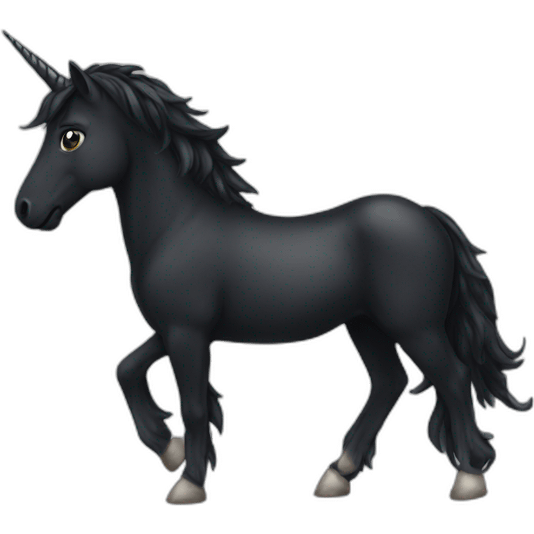 black unicorn emoji