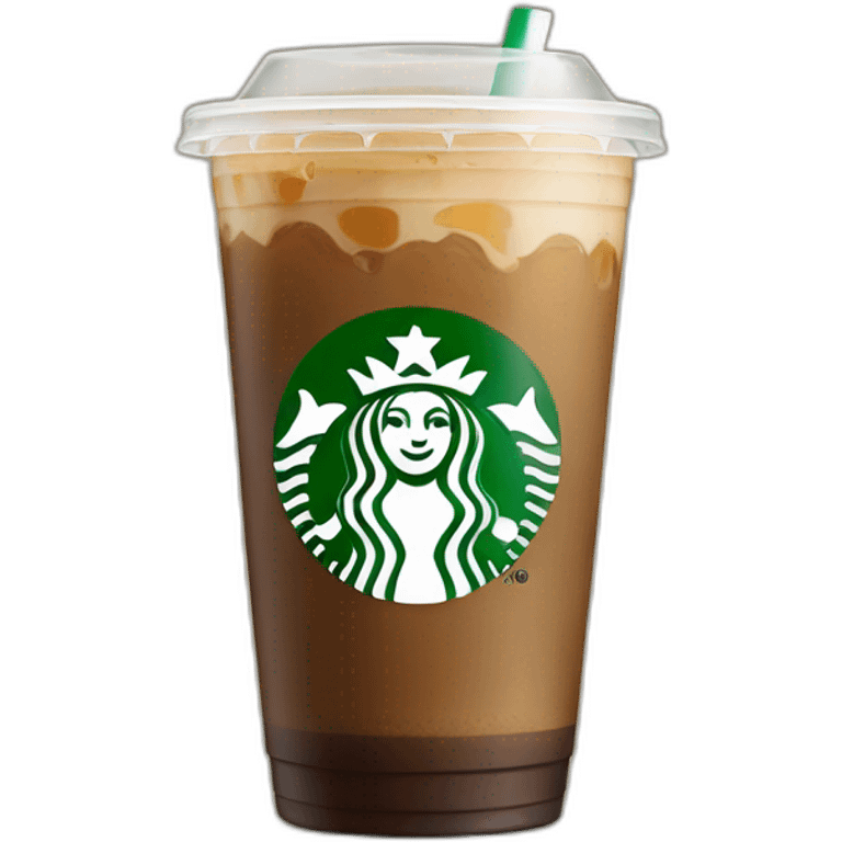 Starbucks ice coffee closed emoji