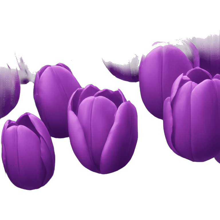 Purple tulips emoji