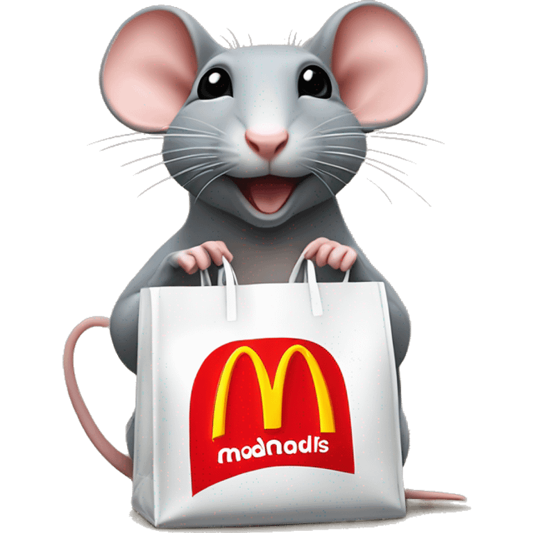 Rat selling McDonald’s ￼ emoji