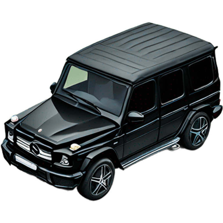 black Mercedes G-Wagon emoji