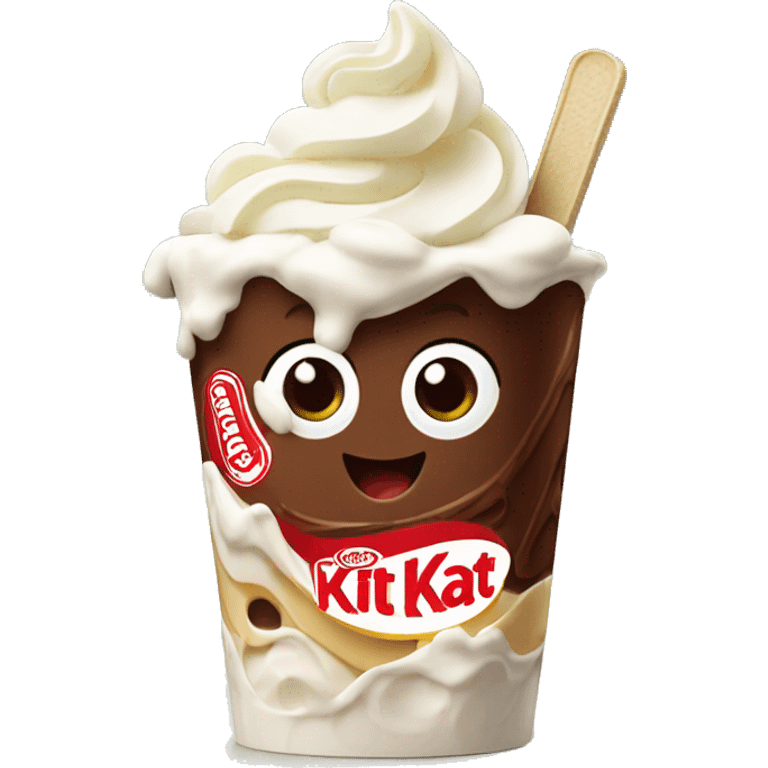 KitKat frozen yogurt emoji