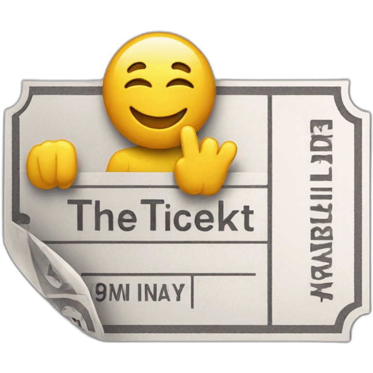 use the ticket emoji and add the number one on it emoji