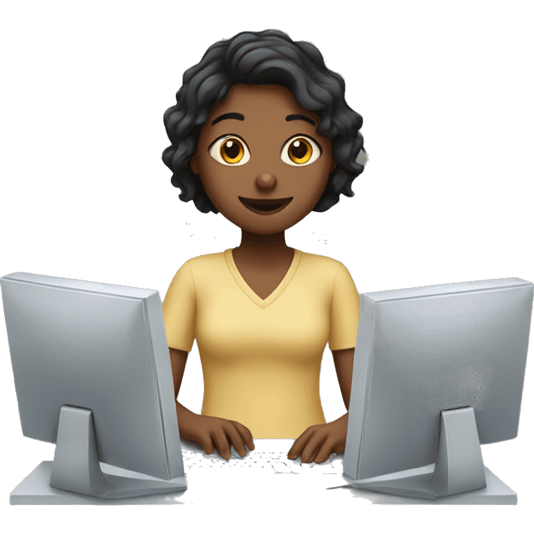 girl using computer  emoji