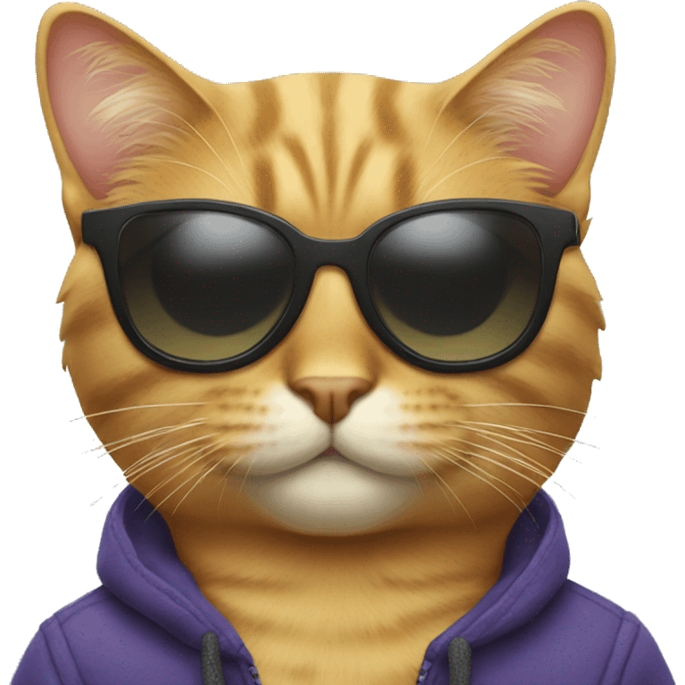 Cat with sunglasses emoji