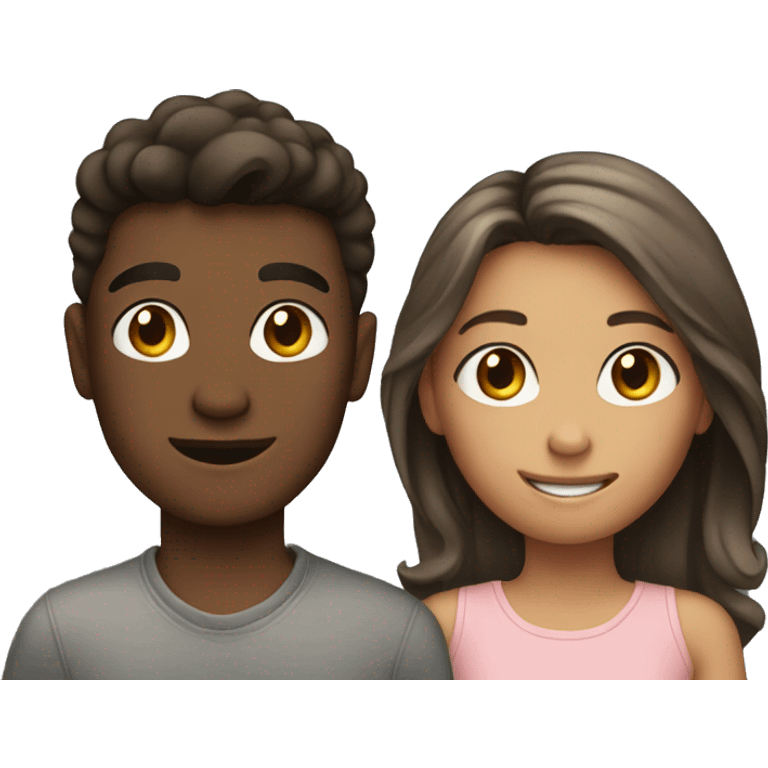 Two teenagers in love  emoji