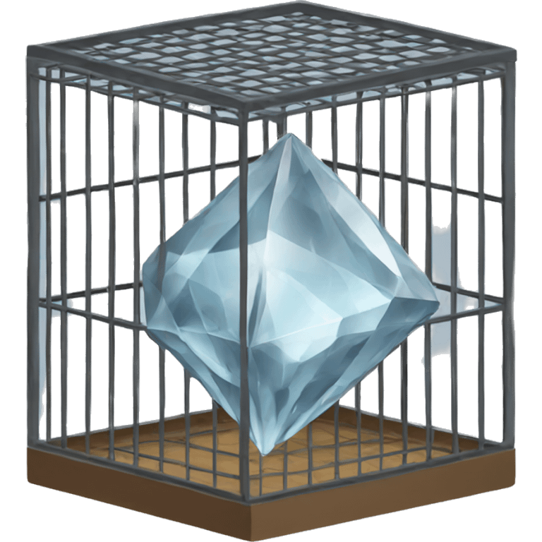 Diamond inside a cage emoji