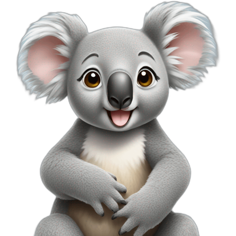 Koala sending kiss emoji