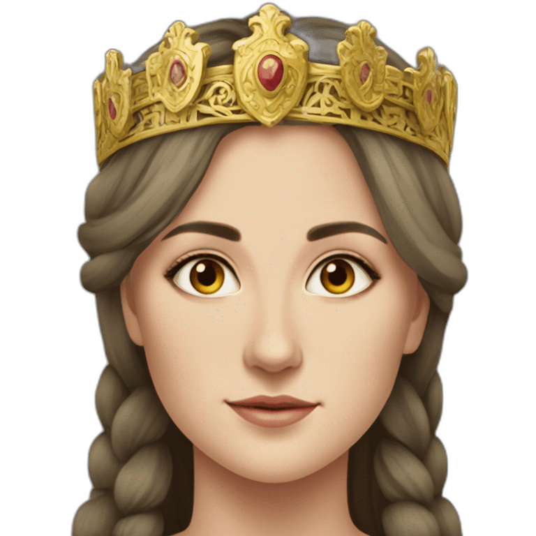 The beautiful but determined and strong-willed Princess Olga is the ruler of Rus-Ukraine in the 10th century emoji