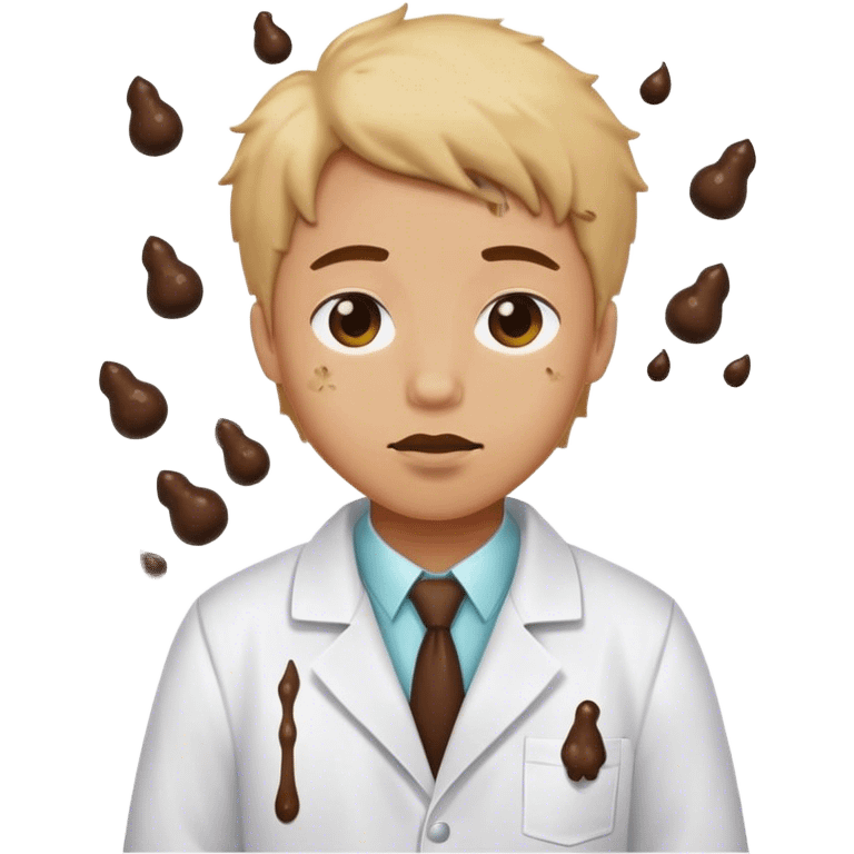 poo and labcoat emoji