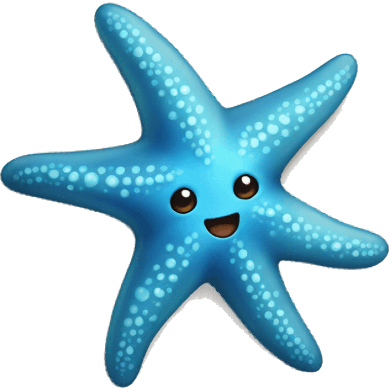 Blue starfish emoji