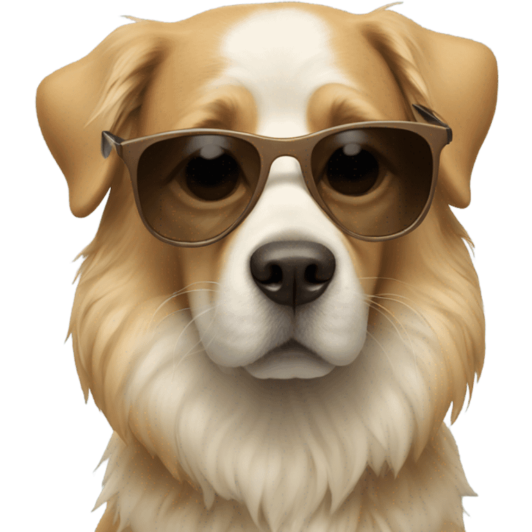 Dog with sunglasses  emoji