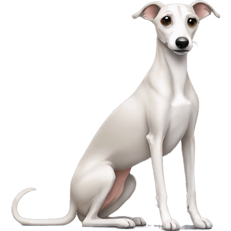 Back whippet sitting emoji