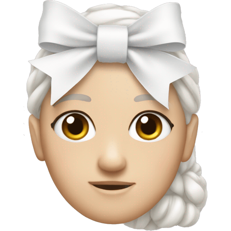 Pretty white bow emoji