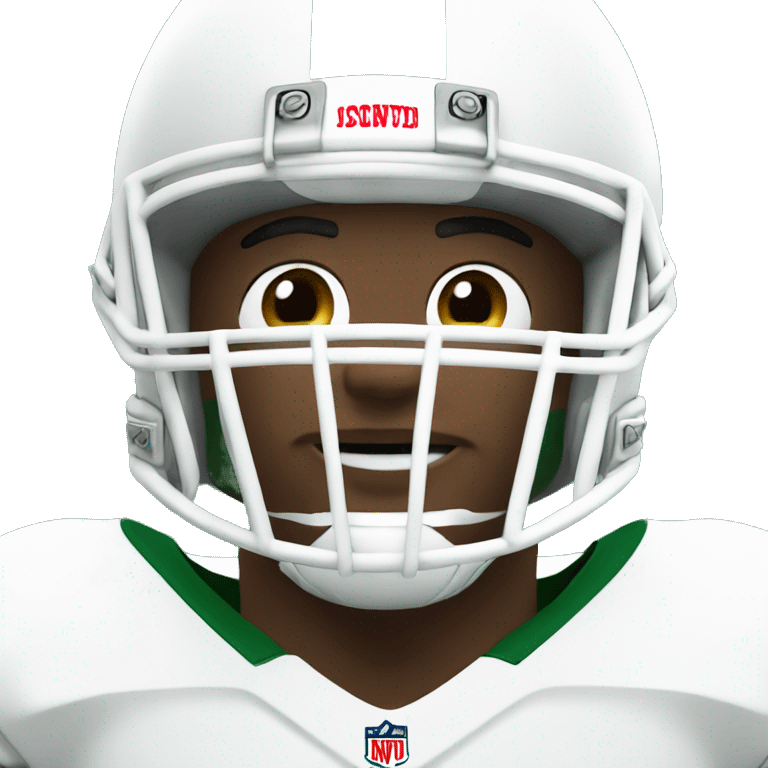 Football player #12 Green and White emoji