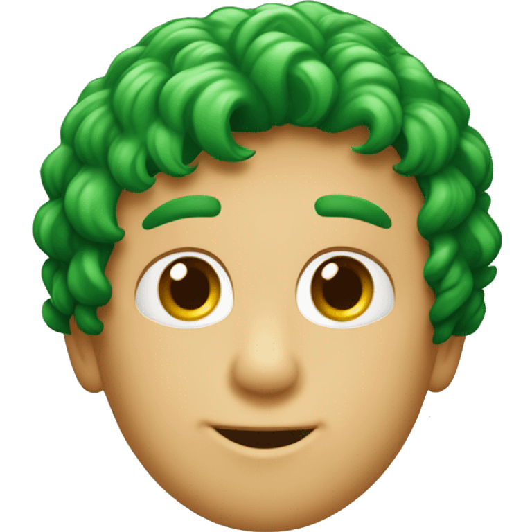 un ragazzo dai capelli rossi e occhi verdi emoji