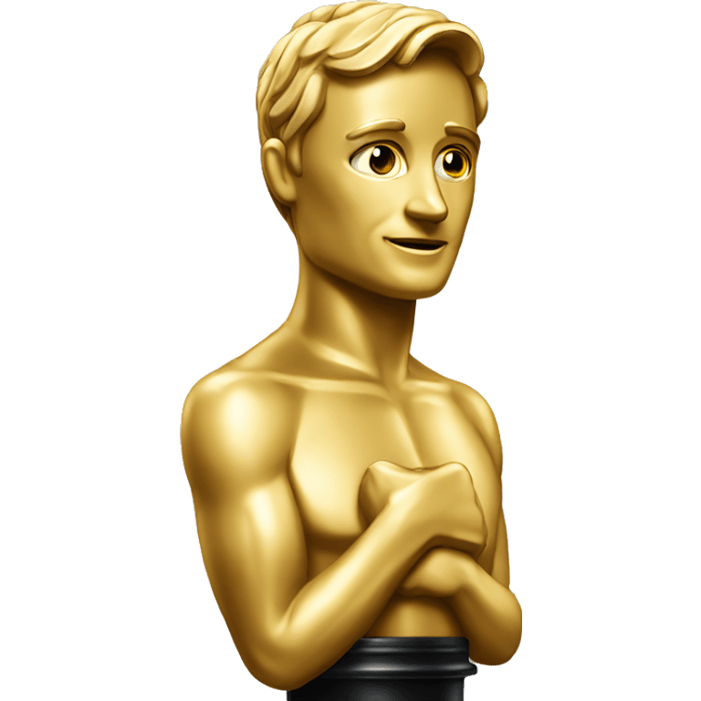 A gold Oscar statuette emoji