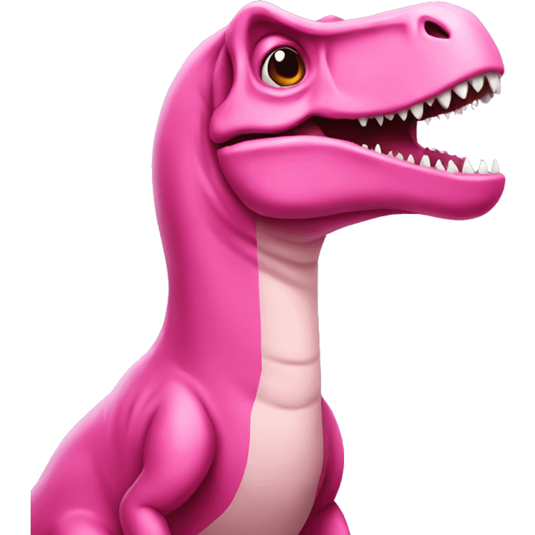 Pink T-Rex emoji