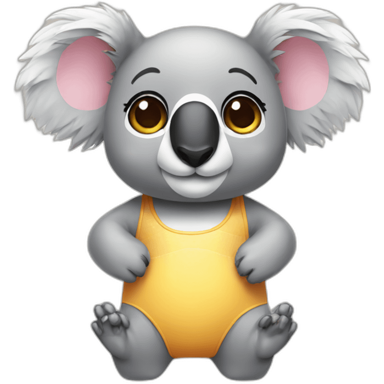 Koala in swimsuit emoji