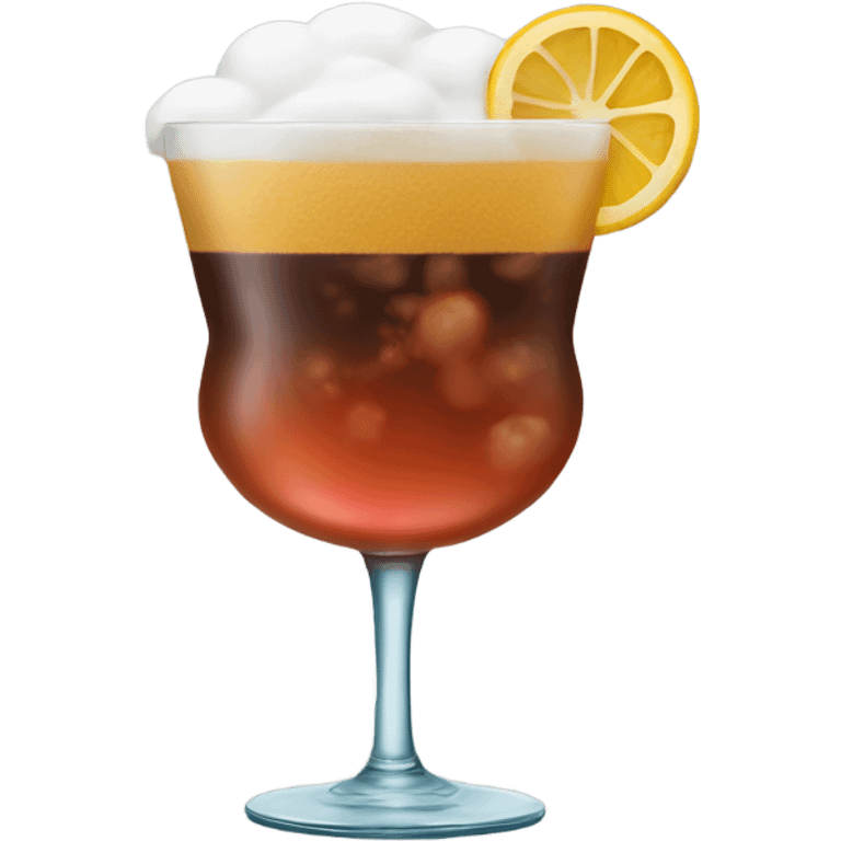 cocktail with foam emoji