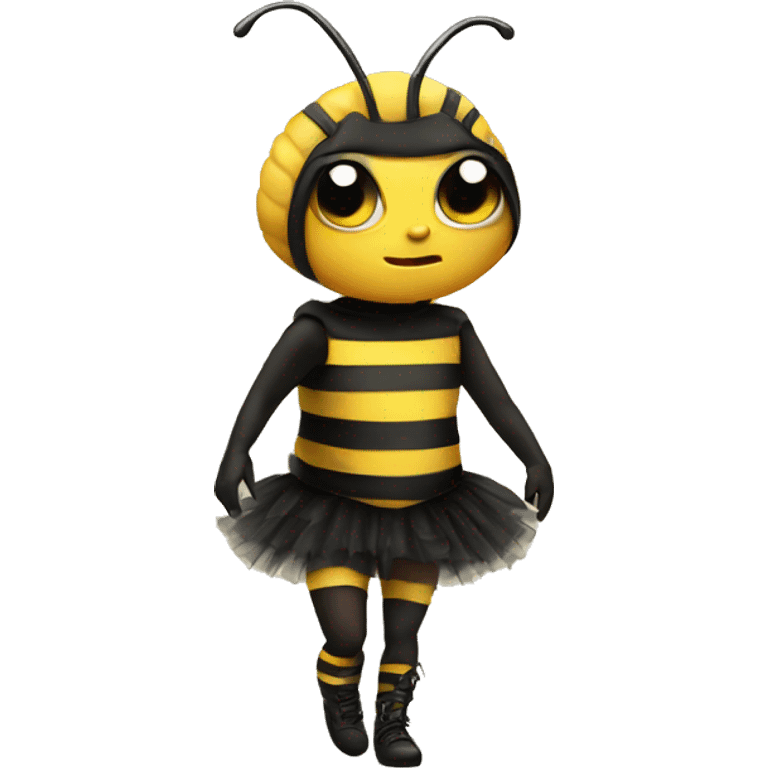 Bee wearing punk tutu emoji