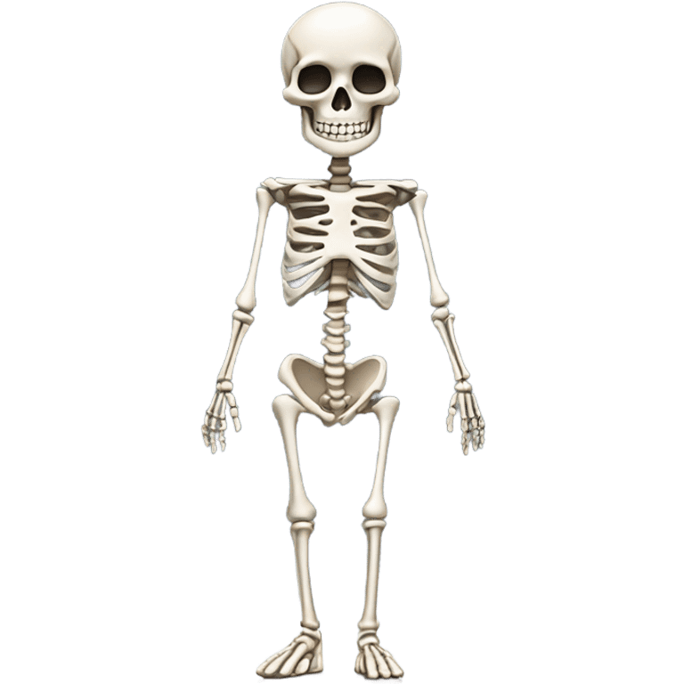 Skeleton fashion show emoji