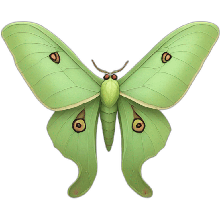 luna moth emoji