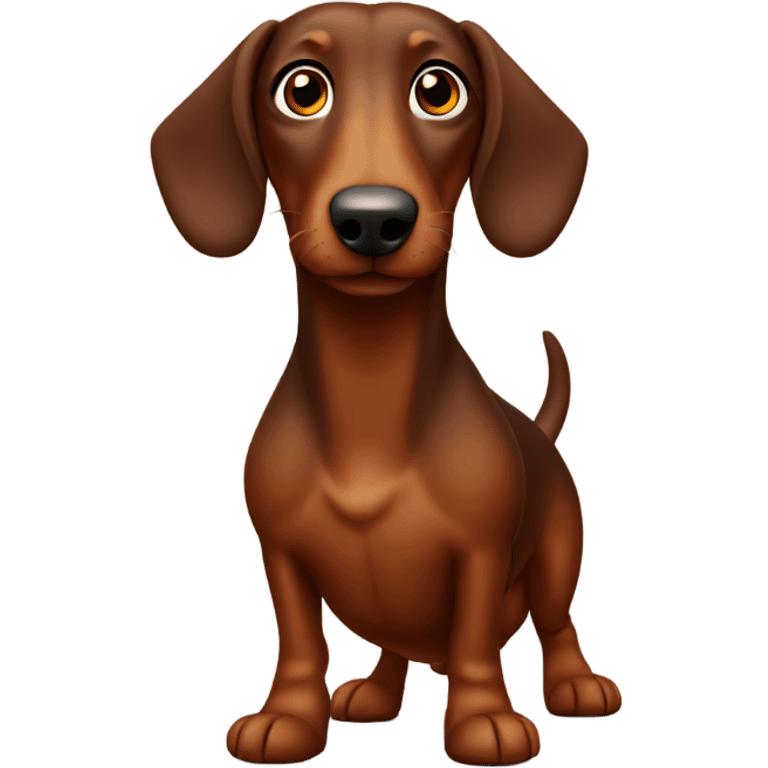 Brown sausage dog emoji